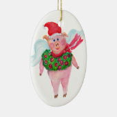 豚(リース飛んでいるオーナメント) セラミックオーナメント (右)