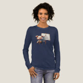豚 - 人をもっと食べろ トライブレンドTシャツ (正面全体)