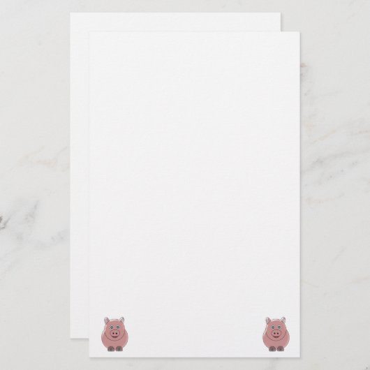 豚 便箋 (正面/裏面)