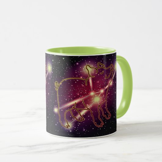 豚《星座》乙女座 マグカップ (正面右)
