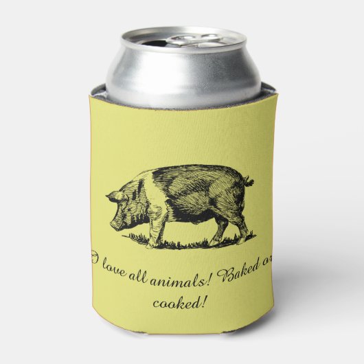 豚 缶クーラー (缶正面)