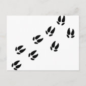 豚 - 足跡 ポストカード (正面)