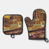 豚 鍋つかみ&鍋敷きセット (正面)