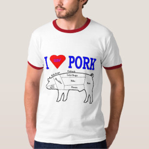 豚LOVE肉 Tシャツ