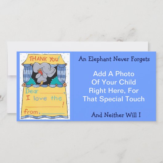 象ありがとう サンキューカード (正面)