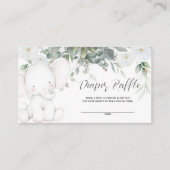 象おむつラッフルカード エンクロージャーカード (正面)