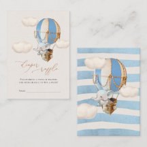 象おむつラッフルチケットエンクロージャカード