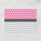 象おむつラッフルチケット、編集可能カラー エンクロージャーカード (裏面)