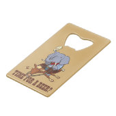 象おもしろいのカウボーイの時間?漫画 クレジットカード栓抜き (正面アングル)