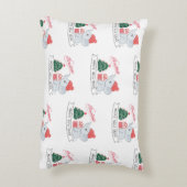 象おもしろいのクリスマスと新年の挨拶 アクセントクッション (裏面(縦))