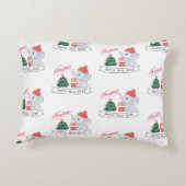 象おもしろいのクリスマスと新年の挨拶 アクセントクッション (裏面)