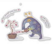 象おもしろい製カスタムビニールのシール シール (正面)