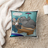 象おもしろい象インセラピー装飾用クッション クッション (ブランケット)