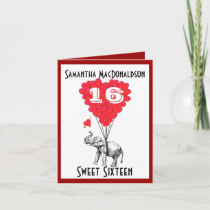 象おもしろいsweet sixteen 招待状