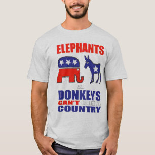 象およびろば Tシャツ