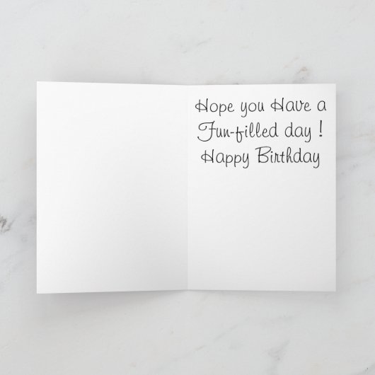 象およびシールが付いているサーカスの猫 カード (内部)