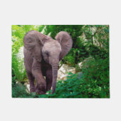 象およびジャングル ドアマット (正面)