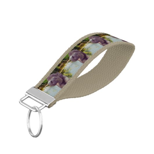 象および水 リストバンドキーホルダー (アングル下)