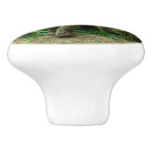 象および草 セラミックノブ (側面)