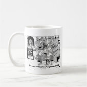 象および金魚のパブのクイズ コーヒーマグカップ (左)