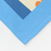 象および青い鳥のフリースブランケット フリースブランケット (角)