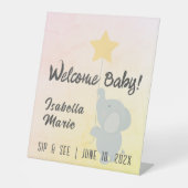 象お洒落の園芸 台座サイン (正面)