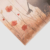 象お洒落子牛のバレンタインデクページ 薄葉紙 (詳細)