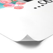 象かわいいベビーことわざフローラポスター ポスター (角)