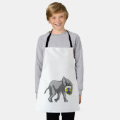 象がハンドボールスポーツで エプロン (着用した状態)