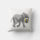 象がハンドボールスポーツで クッション (裏面)