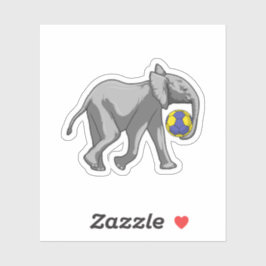 象がハンドボールスポーツで シール