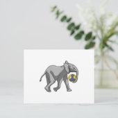 象がハンドボールスポーツで ポストカード (スタンド正面)