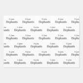 象が大好き ラッピングペーパーシート (正面)