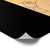 象が天狗を飛んでいる捕る。1800年頃 ポスター (角)