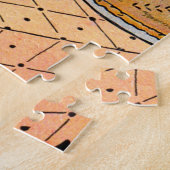 象が窓から頭を突き出した ジグソーパズル (側面)