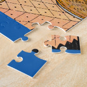 象が窓から頭を突き出した ジグソーパズル (側面)