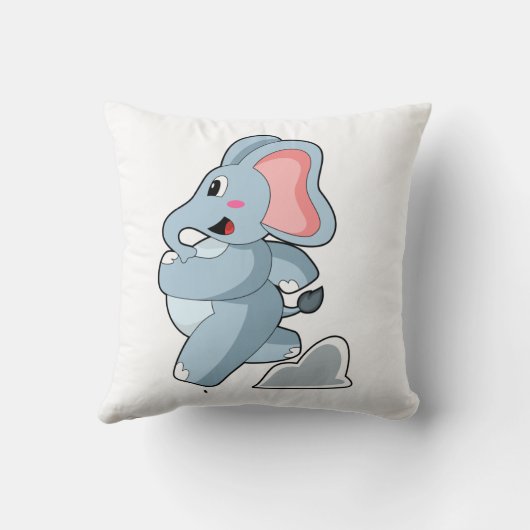 象が走る クッション (裏面)