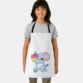 象とケーキ エプロン (インサイチュ)
