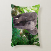 象とジャングル アクセントクッション (正面(垂直))