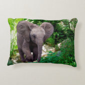 象とジャングル アクセントクッション (裏面)