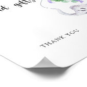 象とバルーンのブックカードとギフトポスター ポスター (角)