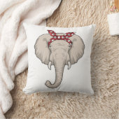 象とバンダナ クッション (ブランケット)