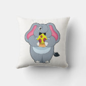 象とピザ クッション (裏面)