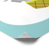 象とピーナッツのオーダーメイドベビーアート ポスター (角)