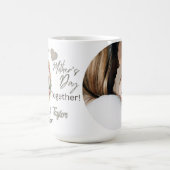 象とベビー、母の日の初めての一緒 コーヒーマグカップ (中央)