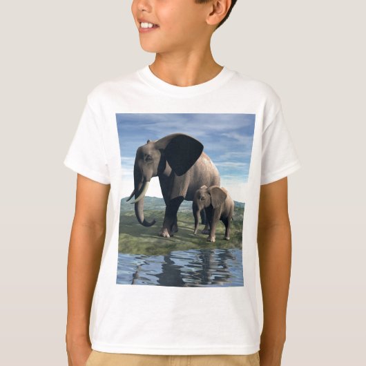 象とベビー Tシャツ (正面)