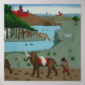 象と一角 ポスター (正面)