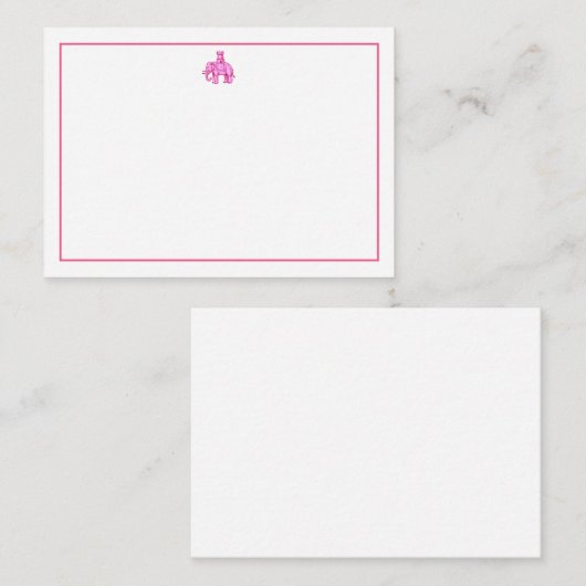 象と城 ノートカード (正面/裏面)