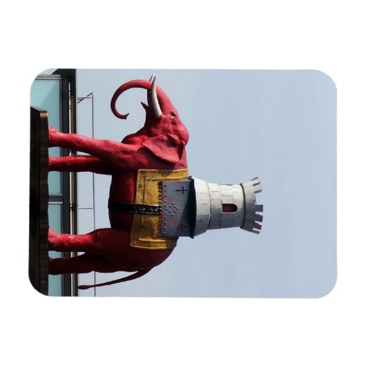 象と城 マグネット (横)