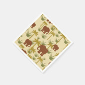 象と手のひらが迷彩を放つ スタンダードカクテルナプキン (角)